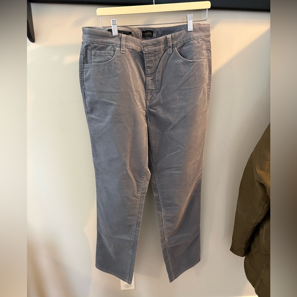Straight Leg Velvet Pant